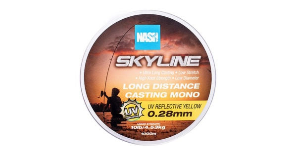 NASH - Vlasec Skyline Mono UV Yellow 1000 m 0,28 mm 4,5 kg