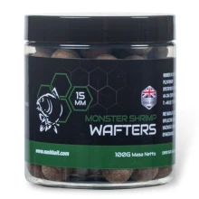 NASH - Vyvážené boilies Monster Shrimp Wafters 15 mm 100 g