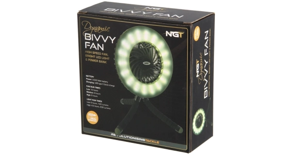 NGT - Dobíjací Ventilátor Dynamic Fan & Bivvy Light