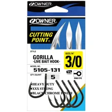 OWNER - Háčik s očkom + Cutting Point 5105 veľ. 1/0 6 ks