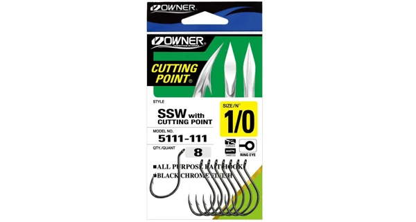 OWNER - Háčik s očkom + Cutting Point 5111 veľ. 3/0 7 ks