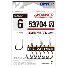OWNER - Háčik s očkom Cutting Point 53704 veľ. 4 7 ks