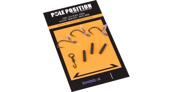 POLE POSITION - Náväzec QC Chod X Rig 4 cm veľ. 6 3 ks