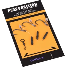 POLE POSITION - Náväzec QC Chod X Rig 4 cm veľ. 8 3 ks