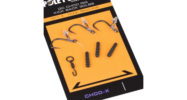 POLE POSITION - Náväzec QC Chod X Rig 4 cm veľ. 8 3 ks