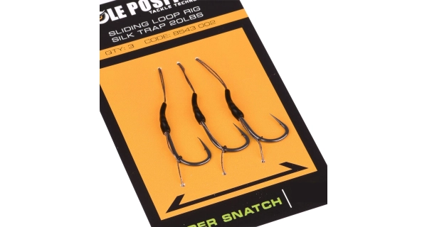POLE POSITION - Náväzec Sliding Loop Rig Super Snatch 5 cm veľ. 8 3 ks