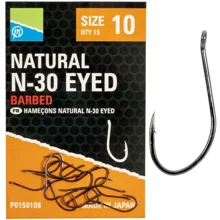 PRESTON - Háčiky Natural N-30 Eyed veľ. 12 15 ks