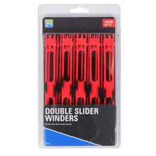 PRESTON - Kostrička Double Slider Winders 18 cm 10 ks Červená