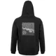 PRESTON - Mikina Black French Terry Hoodie veľ. 2XL