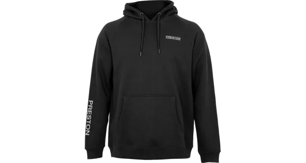 PRESTON - Mikina Black French Terry Hoodie veľ. S