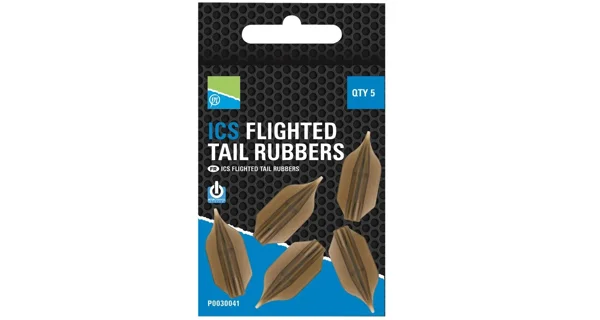 PRESTON - Náhradné nahadzovacie zadné prevleky ICS Flighted Tail Rubbers 5 ks