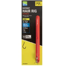 PRESTON - Náväzec Bayonet Hair Rigs 10 cm veľ. 12 8 ks