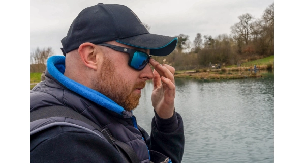 PRESTON - Polarizačné okuliare Inception Wrap Sunglasses Ice Blue Lens