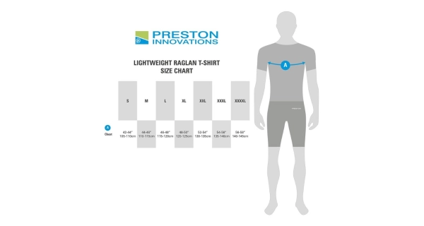 PRESTON - Tričko Lightweight Black Raglan T-Shirt veľ. XL