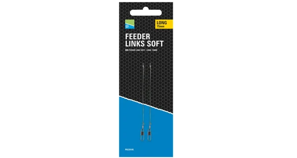 PRESTON - Záveska Feeder Links Soft Long 75 mm 3 ks