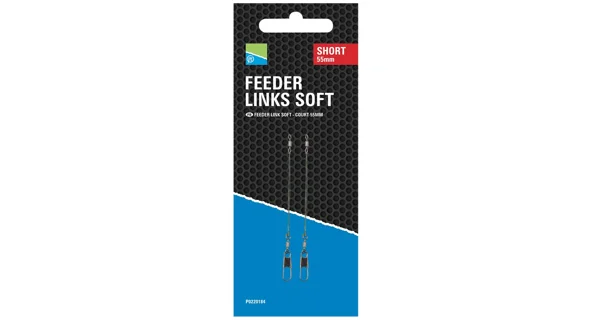 PRESTON - Záveska Feeder Links Soft Short 55 mm 3 ks
