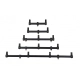 PROLOGIC - Hrazda PL Goalpost Kit 3 Rods Width 35-45 cm Poles 60-90 cm
