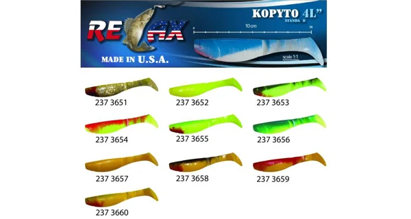 RELAX KOPYTA - Relax kopyto nástraha na prívlač RK4 - L 10 cm 1 ks / bal10 ks Farba 3655 - 1 ks z balenia