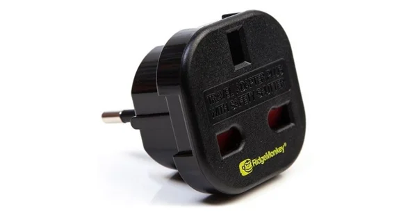 RIDGEMONKEY - Adaptér k nabíjačke Vault UK 3 Pin to EU 2 Pin Adaptor