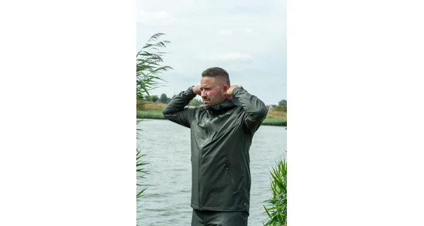 RIDGEMONKEY - bunda APEarel ThermaPro Waterproof Shell Coat Green veľ. 2XL
