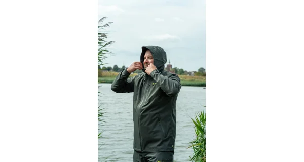 RIDGEMONKEY - bunda APEarel ThermaPro Waterproof Shell Coat Green veľ. L