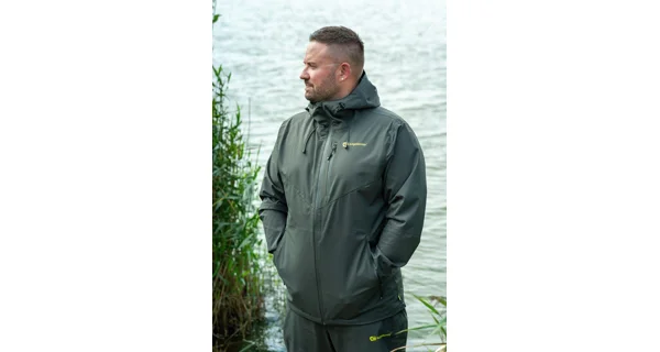 RIDGEMONKEY - bunda APEarel ThermaPro Waterproof Shell Coat Green veľ. XL