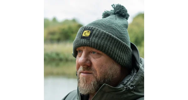 RIDGEMONKEY - Čiapka APEarel ThermaPro Waterproof Bobble Hat Green