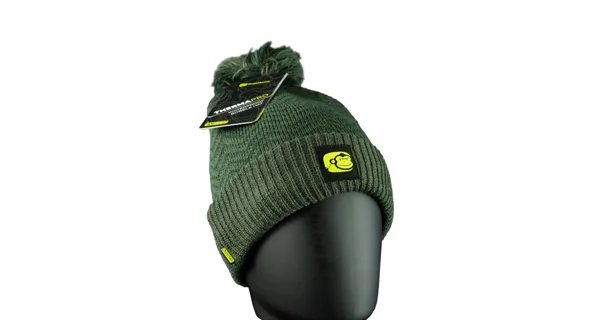 RIDGEMONKEY - Čiapka APEarel ThermaPro Waterproof Bobble Hat Green
