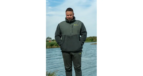 RIDGEMONKEY - Fleecová bunda APEarel ThermaPro Sherpa Fleece Green veľ. S