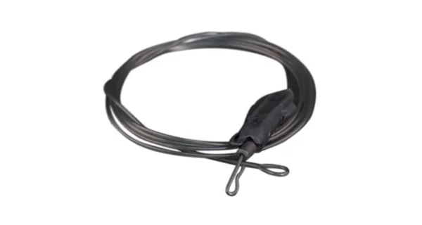 RIDGEMONKEY - Fluorocarbon Uni Lead Clip Leader Silt Black 20,4 kg 1 m