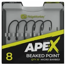RIDGEMONKEY - Háčiky Ape-X Beaked Point Barbed veľ. 4 10 ks