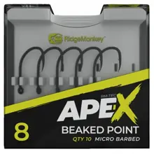 RIDGEMONKEY - Háčiky Ape-X Beaked Point Barbed veľ. 4 10 ks