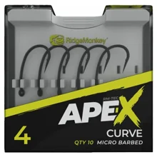 RIDGEMONKEY - Háčiky Ape-X Curve Barbed veľ. 4 10 ks