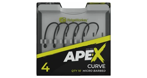 RIDGEMONKEY - Háčiky Ape-X Curve Barbed veľ. 6 10 ks