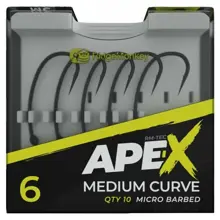 RIDGEMONKEY - Háčiky Ape-X Medium Curve Barbed veľ. 4 10 ks