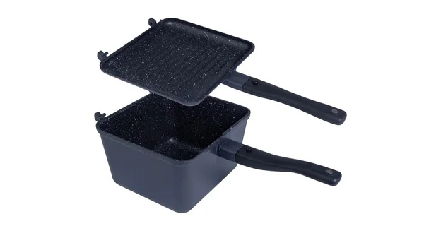 RIDGEMONKEY - Panvica Connect Deep Pan and Griddle Granite Edition