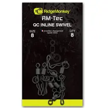 RIDGEMONKEY - Rýchlovýmenný obratlík Connexion QC Inline Swivel veľ. 8 8 ks
