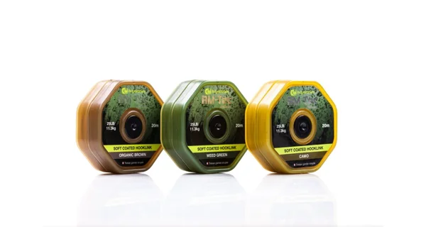 RIDGEMONKEY - Šnúra RM-Tec Soft Coated Hooklink 20 m 25 lb Zelená