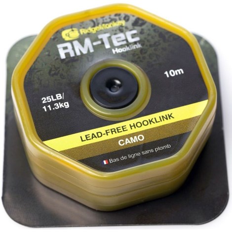 RIDGEMONKEY - Šnúrka RM-Tec Lead Free Hooklink 25 lb 10 m Camo