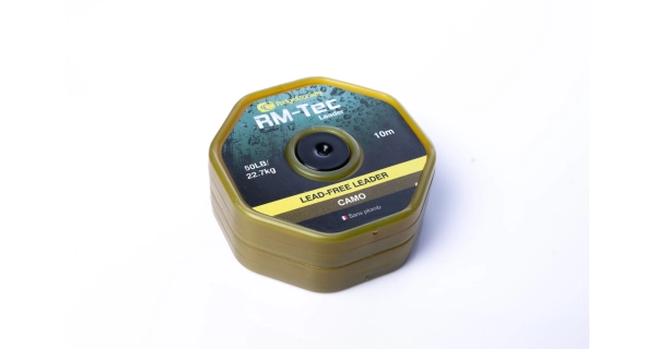 RIDGEMONKEY - Šnúrka RM-Tec Lead Free Leader 50 lb 10 m Camo