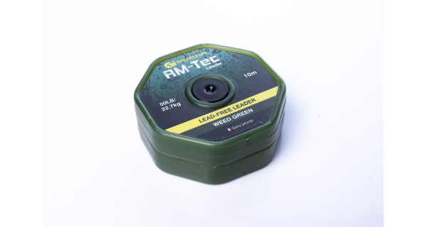 RIDGEMONKEY - Šnúrka RM-Tec Lead Free Leader 50 lb 10 m Weed Green
