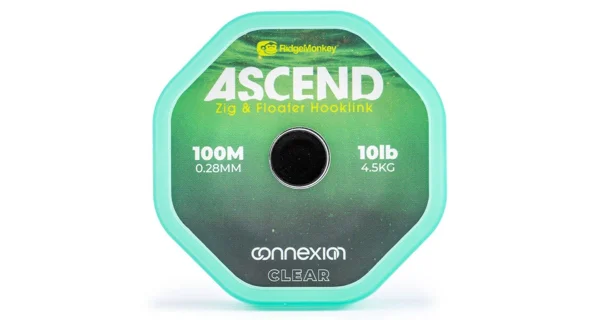 RIDGEMONKEY - Vlasec Ascend Zig a Floater Hooklink 0,28 mm 10 lb 100 m