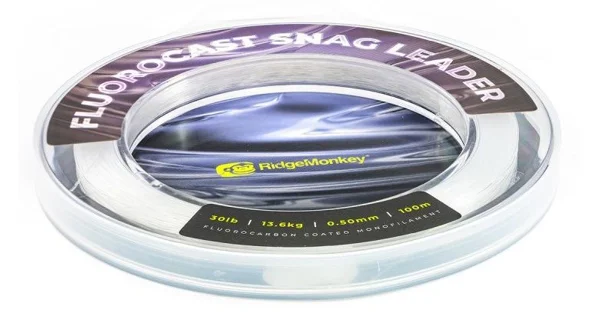 RIDGEMONKEY - Vlasec Fluorocast Snag Leader 0,6 mm 40 lb 100 m Clear