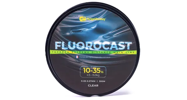 RIDGEMONKEY - Vlasec FluoroCast Tapered Extreme Distance Mainline 0,28-0,57 mm 30-35 lb 300 m Clear