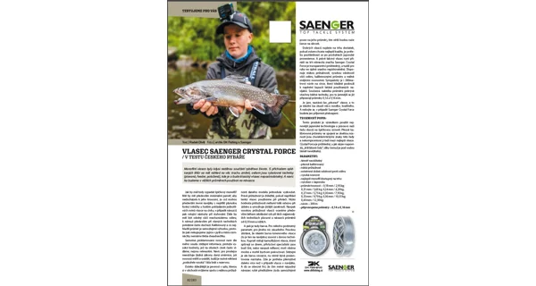 SAENGER - Vlasec Crystal Force 0,21 mm 3,65 kg 300 m
