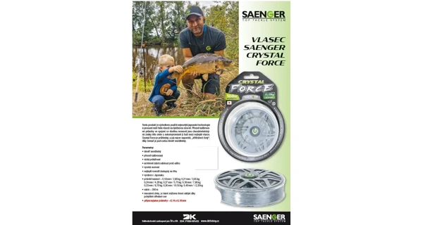 SAENGER - Vlasec Crystal Force 0,21 mm 3,65 kg 300 m