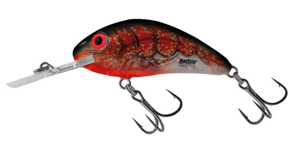 SALMO - Wobler Rattlin hornet clear floating - 4,5 cm clear bleeding craw