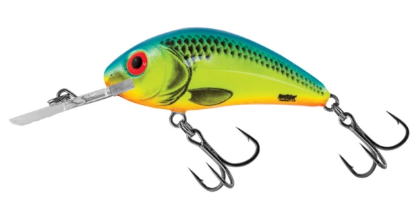 SALMO - Wobler Rattlin Hornet Floating Chartreuse Blue 5,5 cm