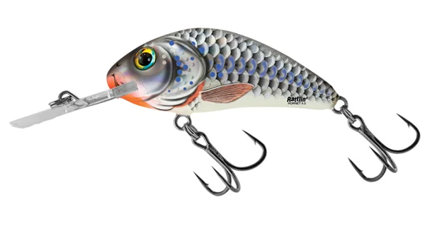 SALMO - Wobler Rattlin Hornet Floating Silver Holographic Shad 5,5 cm