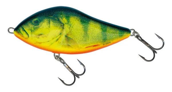 SALMO - Wobler Slider floating - 10 cm real hot perch